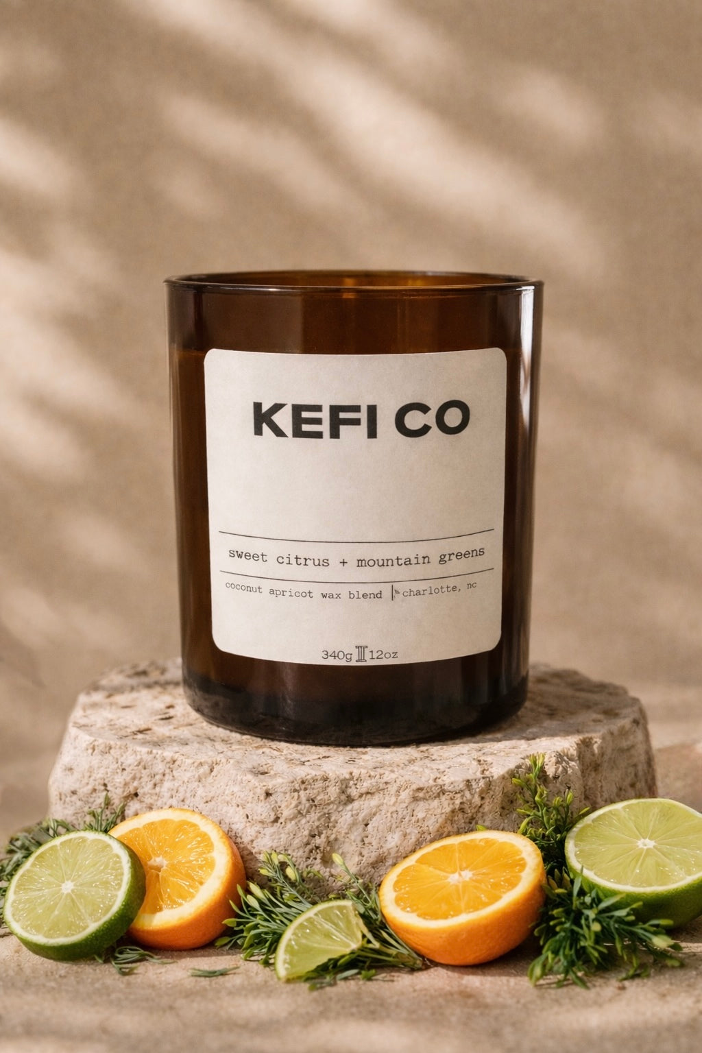 sweet citrus + mountain greens