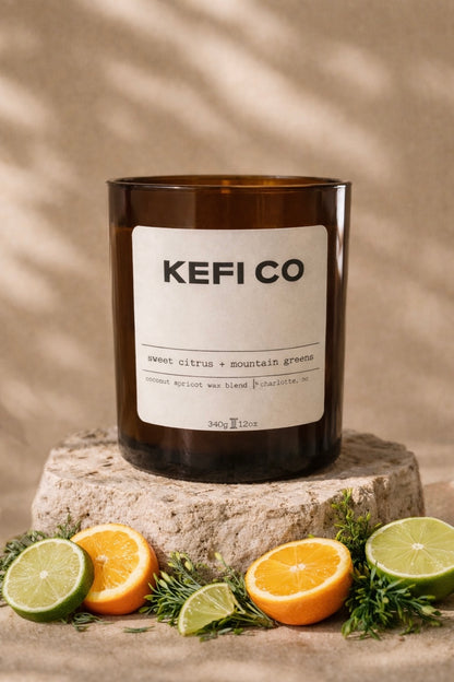sweet citrus + mountain greens