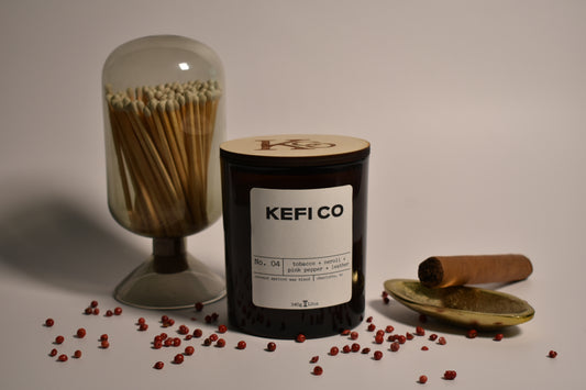 No. 04 - tobacco + neroli + pink pepper + leather