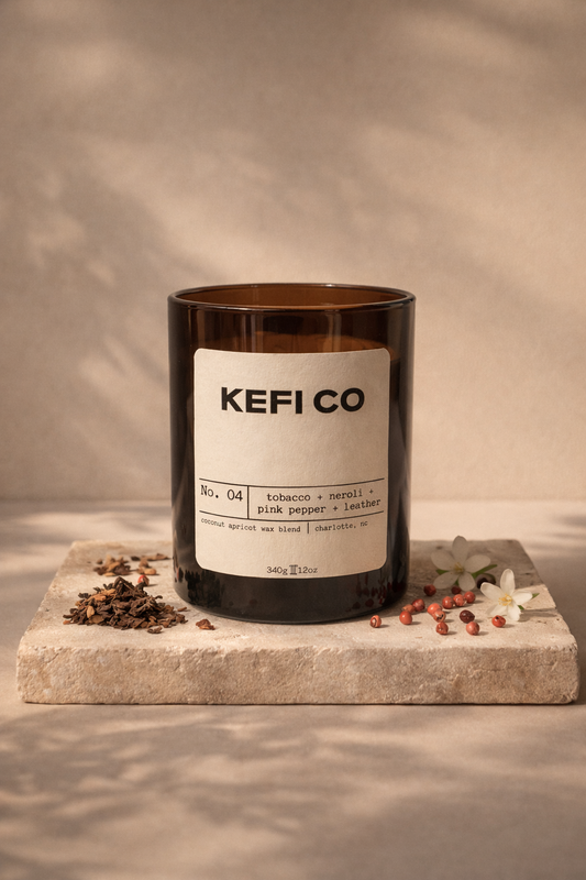 No. 04 - tobacco + neroli + pink pepper + leather